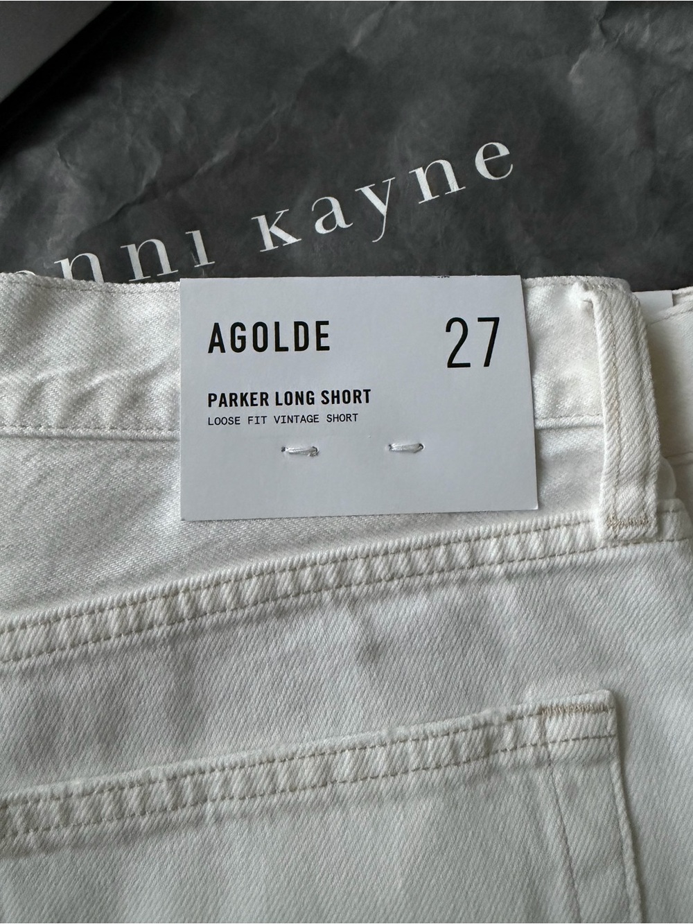NWT Agolde Parker Long Shorts (27) - Picture 1 of 5